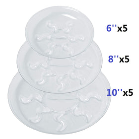 Idyllize saucer grooves illustrate water containment to protect surfaces.