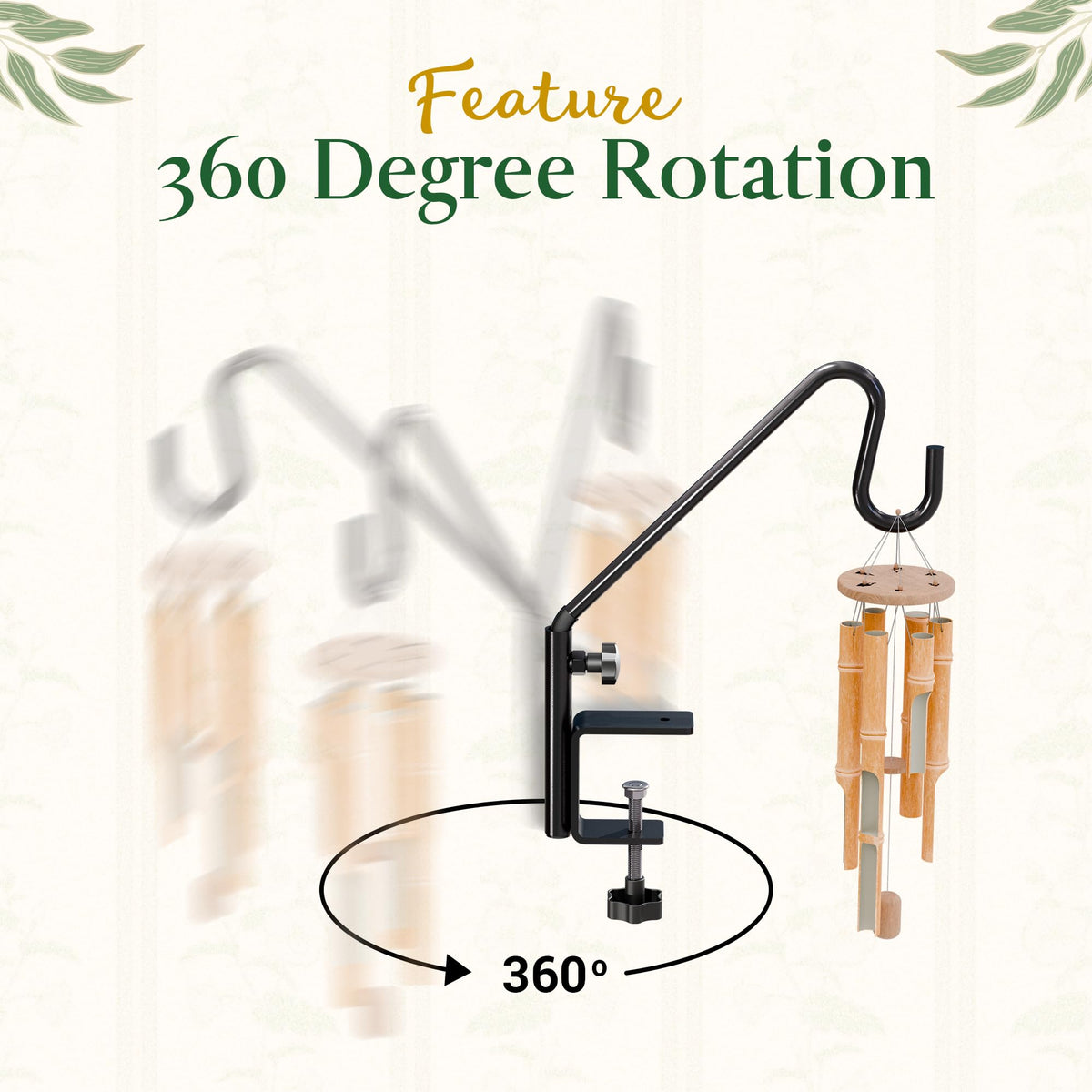 IDZO 360-degree rotation deck hanger for versatile placement