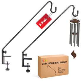 IDZO deck bird feeder hanger on railing with 360-degree rotation for easy positioning