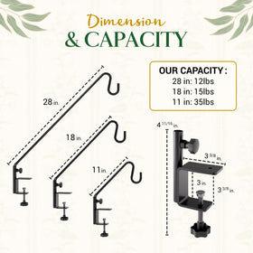 IDZO deck bird feeder hanger demonstrates 360-degree rotation for versatile placement