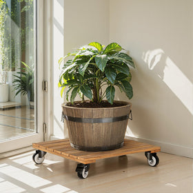 IDZO elevated chassis helps ventilate roots and simplify maintenance around planters.