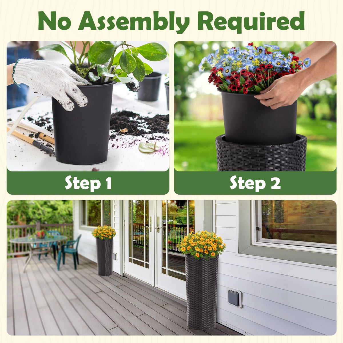 IDZO no-assembly required for quick setup and placement