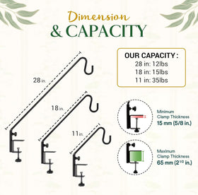 IDZO solid cast iron hanger for durable outdoor decor