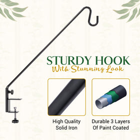 IDZO solid cast iron hanger with durable one-piece construction