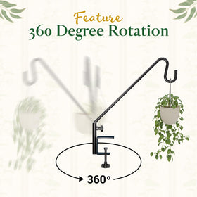 IDZO sturdy deck railing bracket ideal for hanging decorations and planters