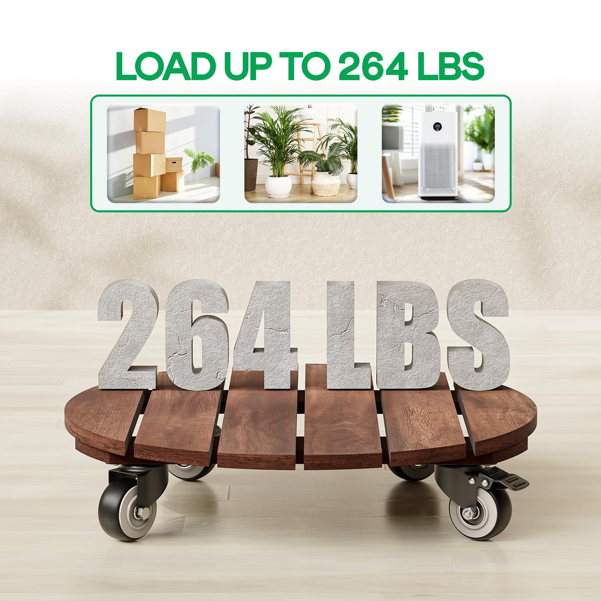 IDZO two-pack plant caddies add flexible storage and style to any space
