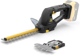 IEBUDA cordless hedge trimmer with an 8-inch blade for quick hedge shaping