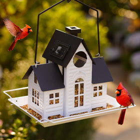 iemahor cardinal-bird-house-feeder attracts cardinals to your garden.