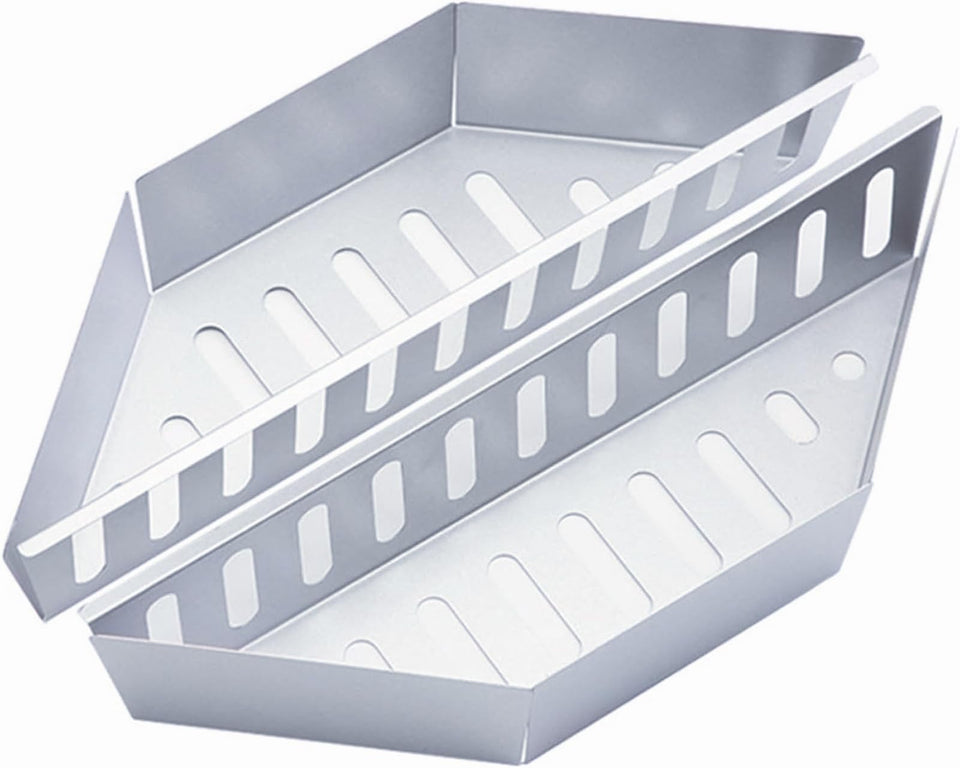 iEvaTEAGG charcoal basket set for Weber grills, durable stainless steel for even heat.