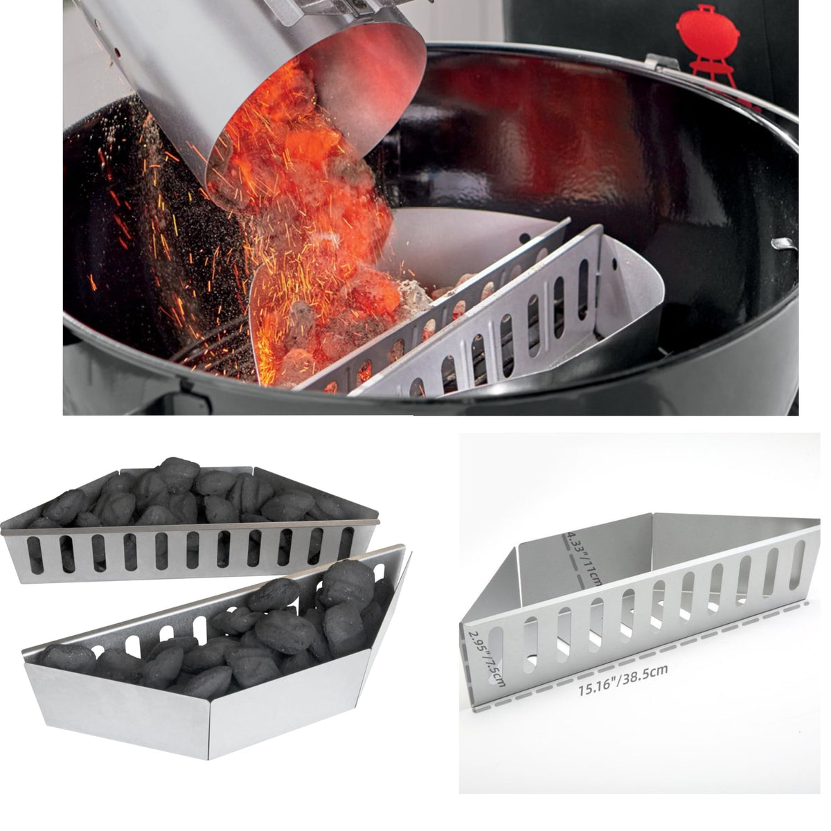 iEvaTEAGG direct indirect cooking switch enables versatile grilling setups.