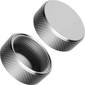 iFealClear brass hose cap with chrome finish resists corrosion for outdoor use.