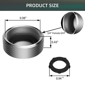 Includes four washers for secure, leak-free connections with iFealClear caps.