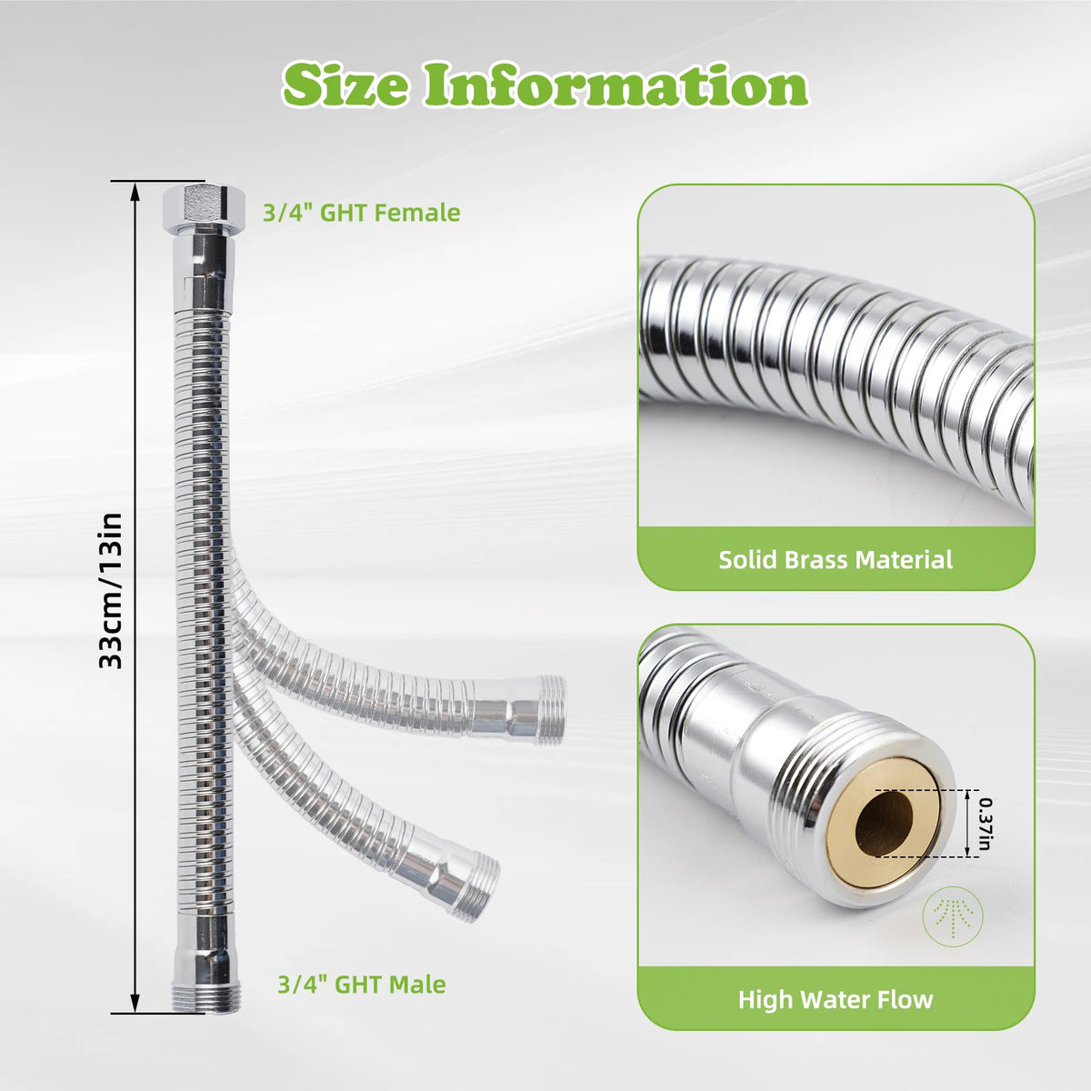 iFealClear leak-proof design with rubber washers for secure connections and steady irrigation