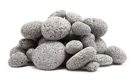 Ignik FireCan lava rocks in pit for natural-looking flames and even heat