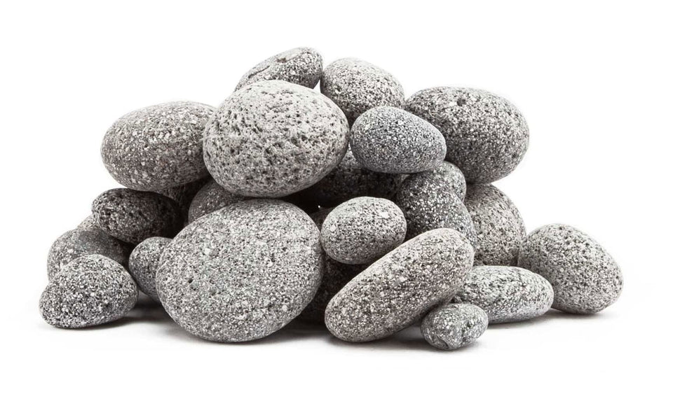 Ignik FireCan lava rocks in pit for natural-looking flames and even heat