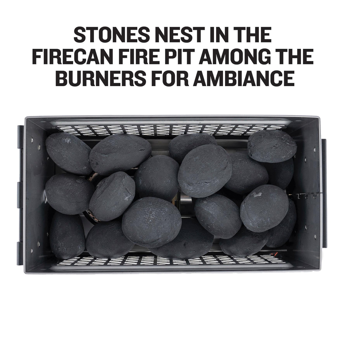 Ignik Moon Rocks provide variable flames for a natural campfire look