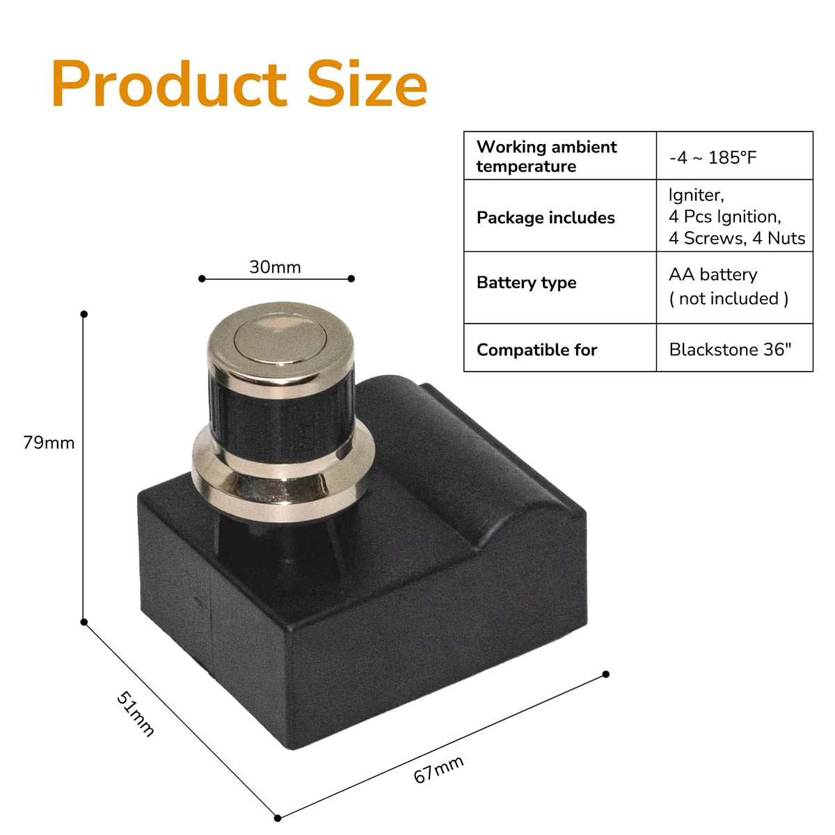 IgnisGlow complete installation kit simplifies replacement with all parts included.