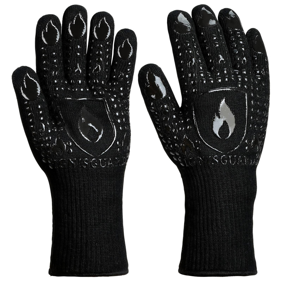 IGNISGUARD bbq gloves with heat resistance for grilling and open flame cooking.