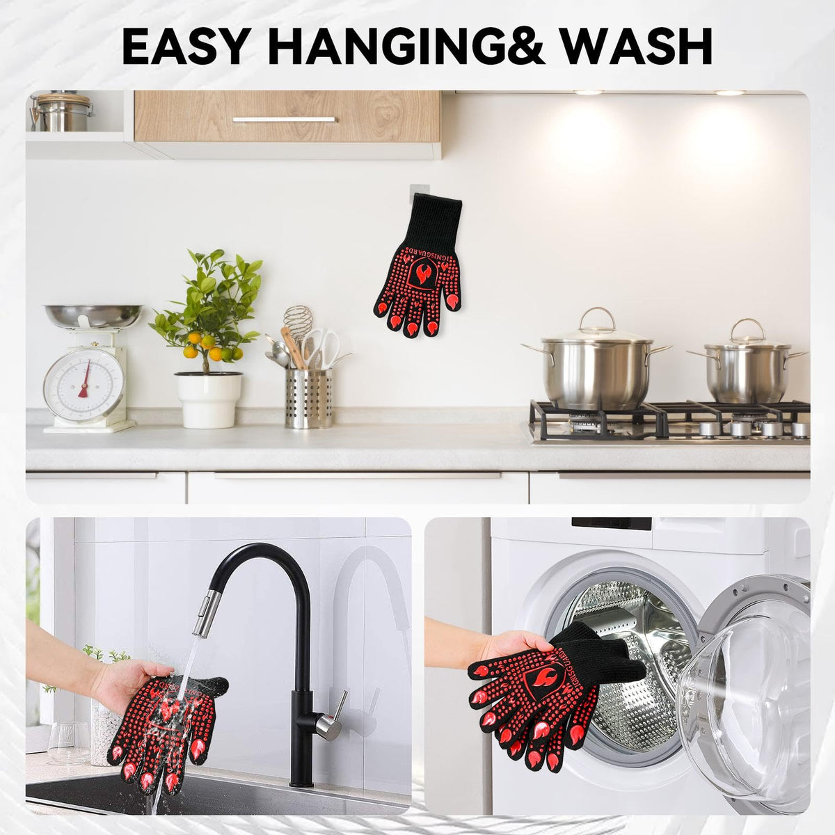 IGNISGUARD easy-clean design simplifies washing and storage after cooking.
