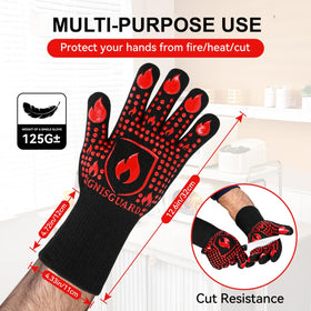 IGNISGUARD fireproof fiber core provides durable heat defense during grilling.