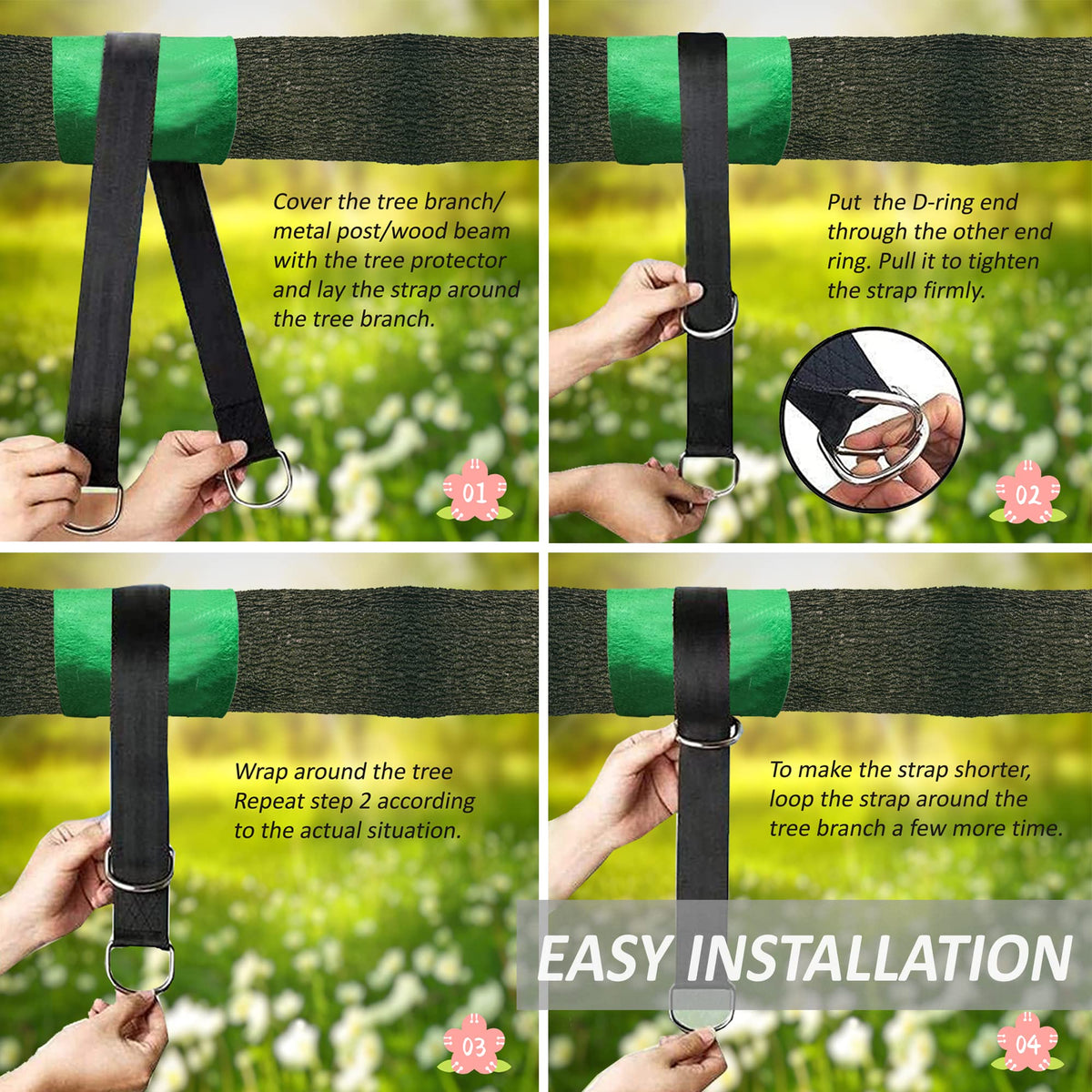 Igolfluck easy installation with no tools saves setup time.
