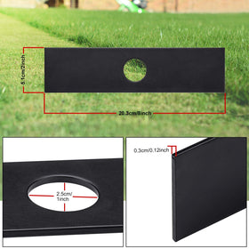 iGreely edger blades 8x2 side profile shows slim profile for precise cuts