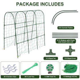 iGreely raised-bed solution enables tidy, vertical vine growth.