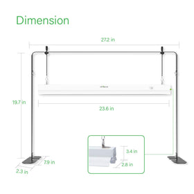 iGrowtek full-spectrum LED for healthy seedling growth and flowering.