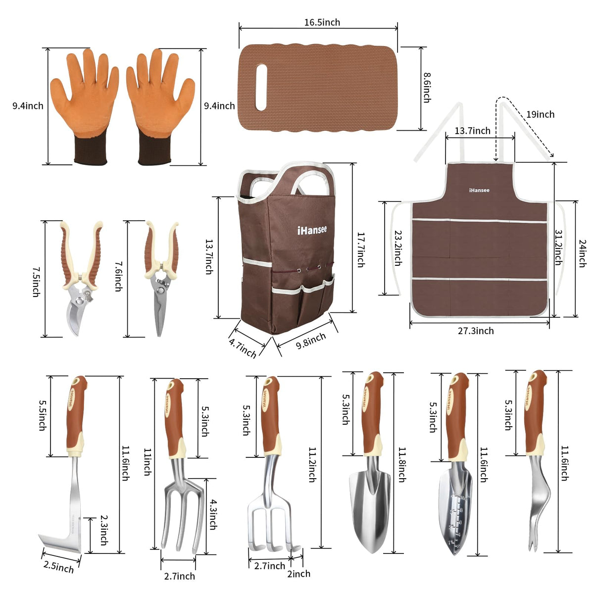 iHansee aluminum alloy tools offer lightweight, durable performance for long sessions.