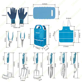 ihansee blue trowel with ergonomic handle for comfortable digging