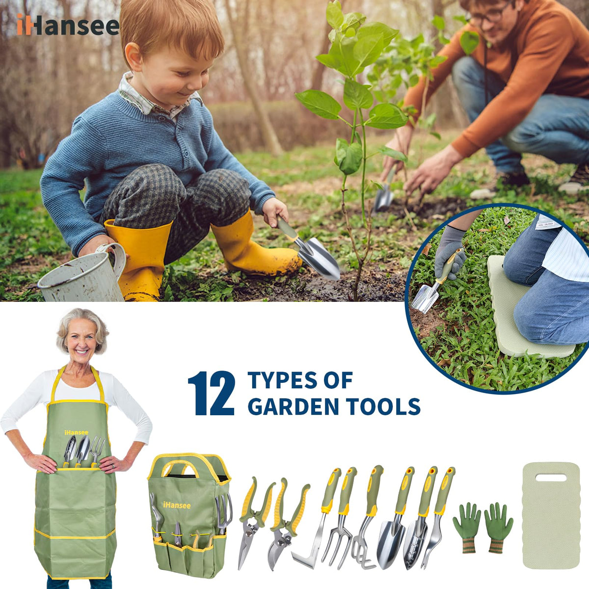 iHansee curved pruner — ergonomic leverage for clean cuts