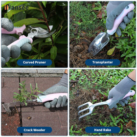iHansee kneeling pad and apron arranged for clean, comfortable gardening sessions