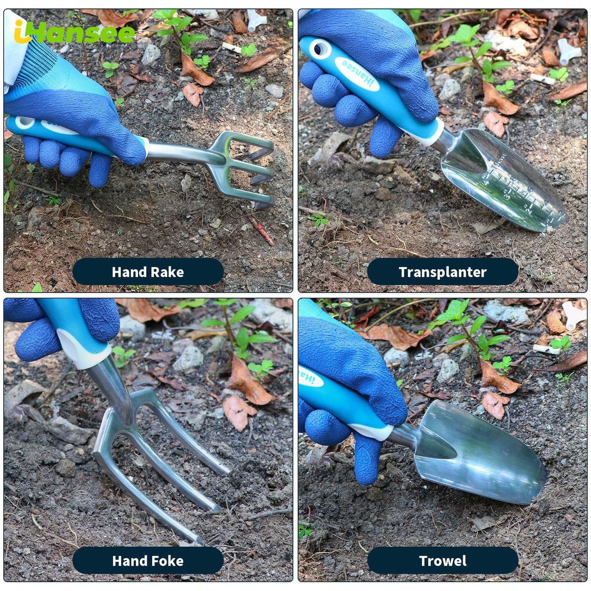 ihansee stainless steel pruner with non-slip grip for clean cuts