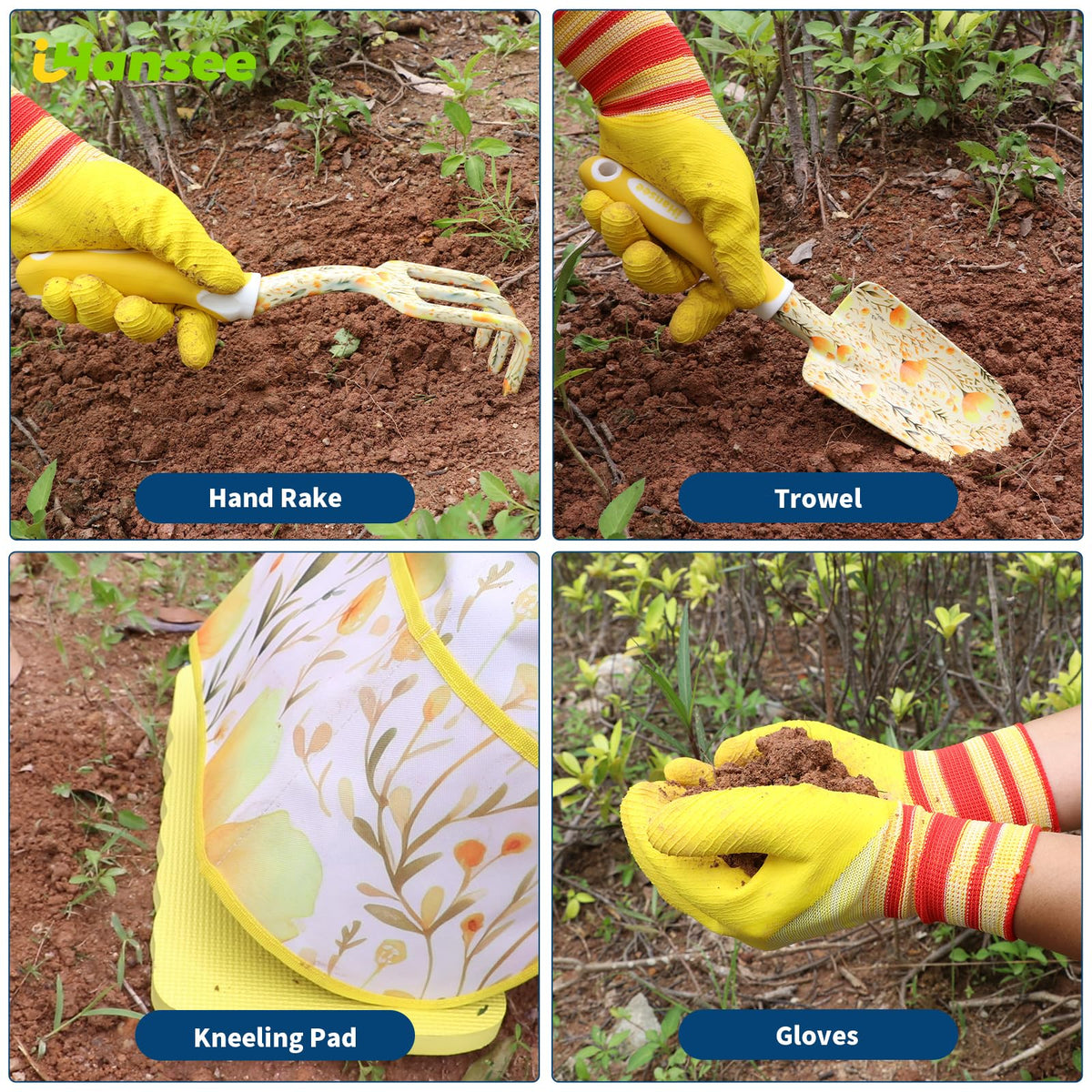 iHansee protective apron keeps clothes clean while gardening.