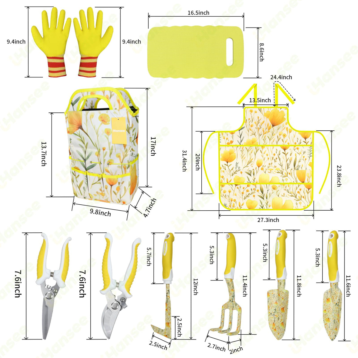 iHansee gloves protect hands during pruning and digging.