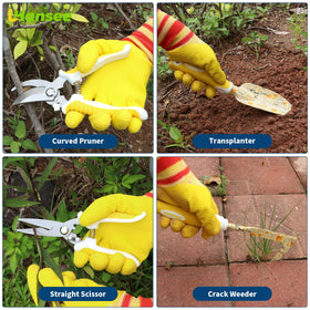 iHansee kneeling pad cushions knees during planting.