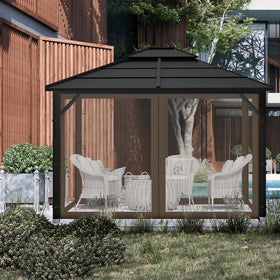 Iheqard coffee netting is durable for year-round backyard use.