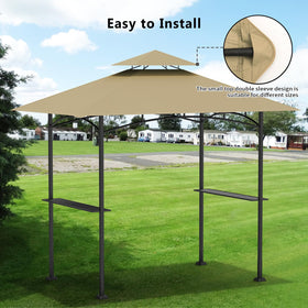 Iheqard canopy top waterproof cover protects against rain and wind
