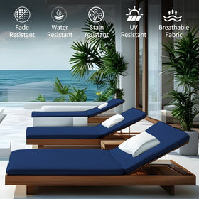 Iheqard cushion backrest-angled provides ergonomic support for relaxed outdoor seating