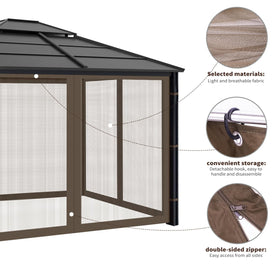 Iheqard outdoor netting creates a private, mosquito-free lounging area.