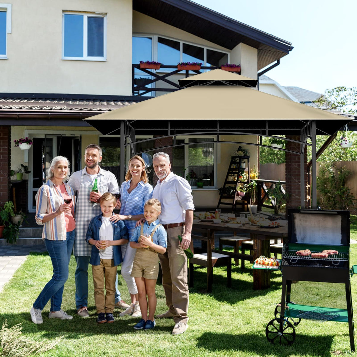 Iheqard outdoor use canopy suitable for backyard and camping