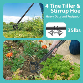 Ihomepark garden cultivator head shown for durable soil work.