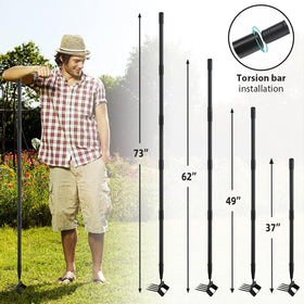 Ihomepark soil loosening action improves aeration for healthier soil.
