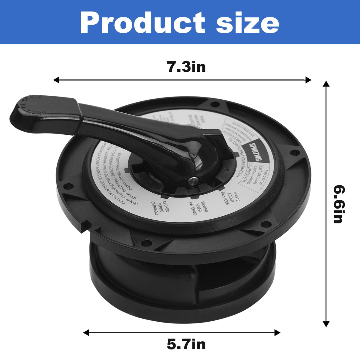 Durable ABS construction withstands pressure and reduces leaks