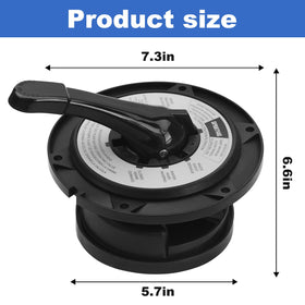 Durable ABS construction withstands pressure and reduces leaks