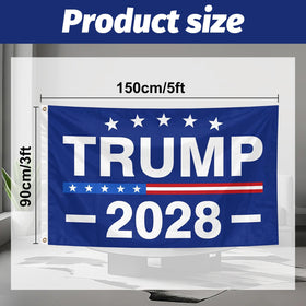 IIDEA Trump 2028 flag brass grommets ensuring secure hanging in any setup