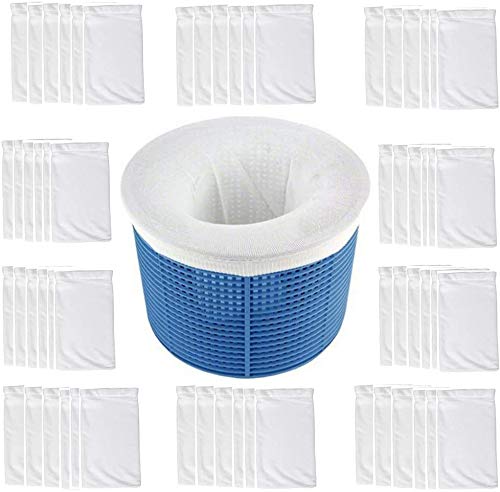 IIIHAT pool skimmer socks 50pcs pack catching debris to protect filters