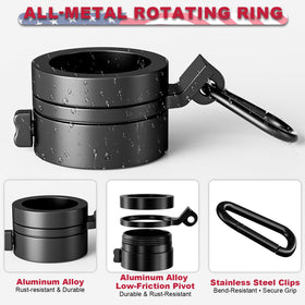 IIOPE 360° rotating pivot enables smooth movement with no tangling in wind.