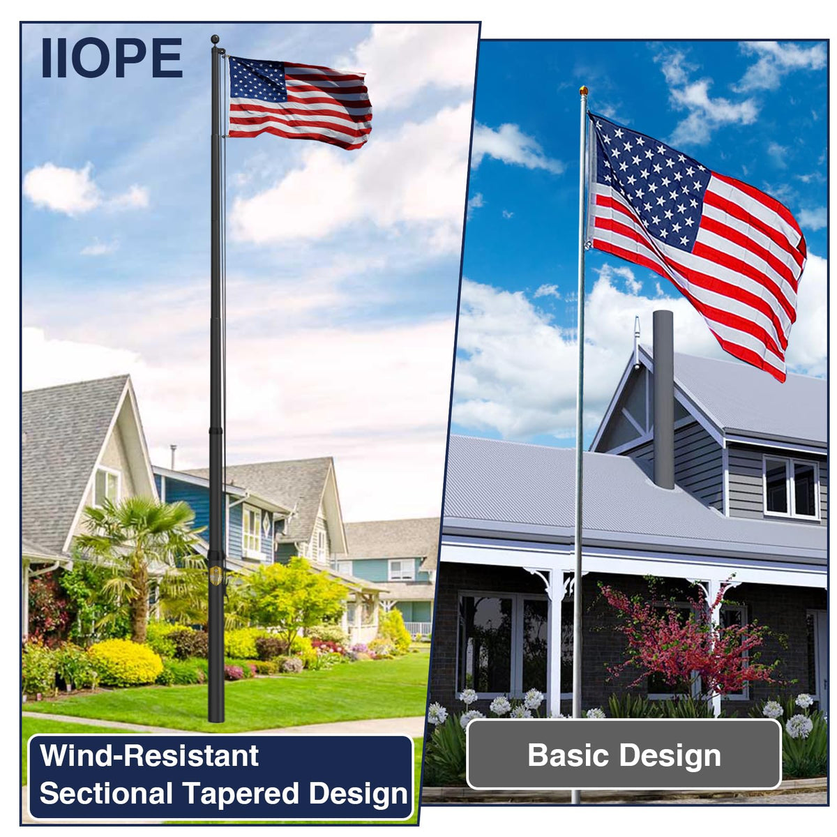 IIOPE complete kit with USA flag ready for quick setup.
