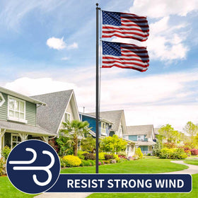 IIOPE wind-tested pole withstands up to 100 mph.